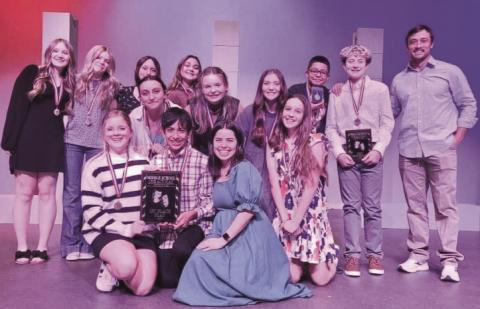 ZOMBIE APOCALYPSE Post Middle School earned first place during their One Act Play competition on Saturday, November 9, in Floydada. Cast: Olivia McDougle, Rahaf Alomari, Kaley Yarbrough, Gabriel Monsivais, Kenley Hannaway, Krue Gray, Kerstyn Young, Paxten Norman, Adyson Parker, and Lexi Matus. Crew: Olivia Peters and Landyn Rister. Directors: Elizabeth Staton, Brent Davis. | COURTESY PHOTO