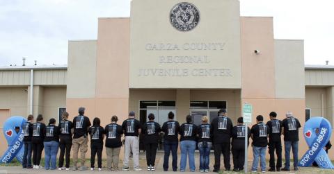 UNITED FRONT Garza County Regional Juvenile Center staff have been wearing custom T-shirts in observance of National Child Abuse Prevention Month. | COURTESY PHOTO