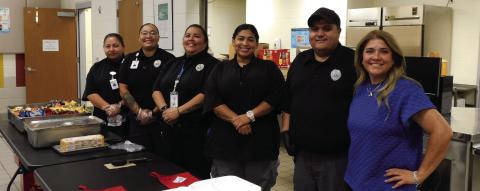 LUNCHEON The faculty luncheon was held on Tuesday, August 6. Pictured are Risk Management Melissa Camp, Program Manager Ashley Cuellar, Security Clerk Veronica Soto, SIS Marina Cabrera, SIS Joe Ramirez, and Admin Assist. Teresa Gomez. | PHOTO PROVIDED