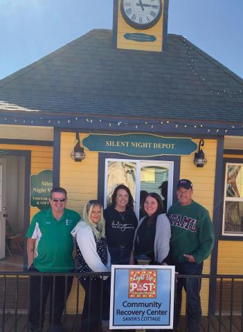 PLANNING COMMITTEE Post Area Chamber of Commerce and Post City collaborated to bring the third annual Light Up Post to life. They choose Post every day and hope you’ll do the same. Pictured left to right, Chris Atkinson, Traci Jarrett, Mistie Day, Ashley Hawkins, and Rhett Parker. | ANNA GIBSON PHOTO