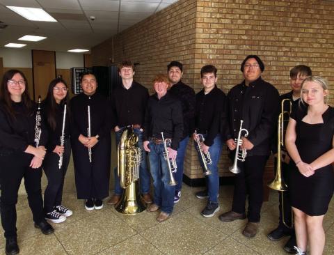 PRIDE OF POST BAND COMPETES IN UIL CONTEST