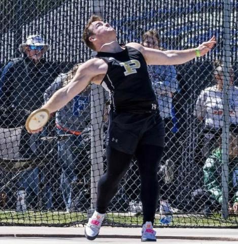 PODIUM PURSUIT Post High School senior Mason Wright qualified for his fourth consecutive UIL State Track and Field Meet appearance in the shot put and earned his first state berth in the discus. | COURTESY PHOTO