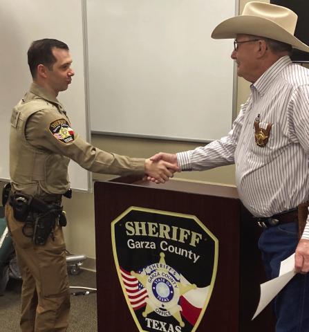 Thornton swore in as new deputy for Garza County