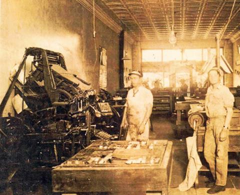 THE NEWSPAPER OFFICE on Post’s Main Street still looks now much as it did in the early 20th century, though the Linotypes and presses are long gone. | FILE PHOTO