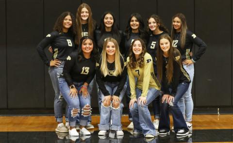 Varsity Lady Lopes took 3rd Place last weekend at the Big SpringTournament. Back row is Zemicka Foy, Shallee Pope, Faith Sanchez, Serenity Sanchez, Alexandria Hernandez, and Karmon Mullins. Front row is Nyrah Soto, Hanna Krauser, Kaylie Zapert and Rhleigh Matus. ABIGAIL RODRIGUEZ PHOTO