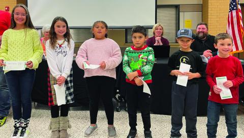 Post IDS Board of Trustees recognized the PISD Students of the Month during the regularly scheduled meeting last week. Elementary students recognized are Marcie Hiracheta – fourth grade; Halle Guthrie – third grade; Madelynn Santos – second grade; Ricardo Lopez - first grade; Jameson Bishop – kindergarten and er Bowen Guthrie – PreK. Sydney Soto was not available for the photo. Photo by Voda Beth Gradine