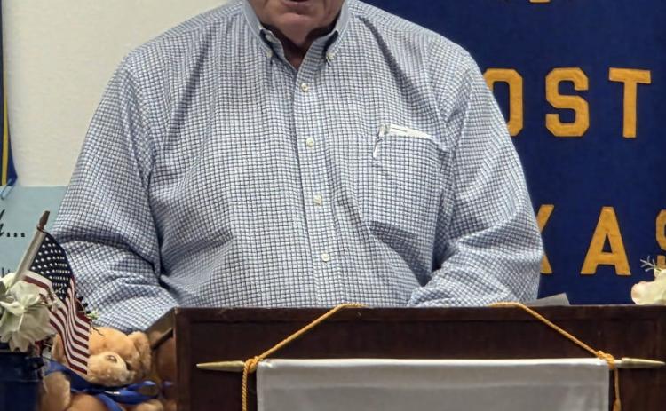 CIVIC LEADERSHIP Garza County Judge Lee Norman spoke to members of the Post Texas Rotary Club on Tuesday, April 14, sharing stories and reflections from his time serving as the Garza County Judge. | POST DISPATCH