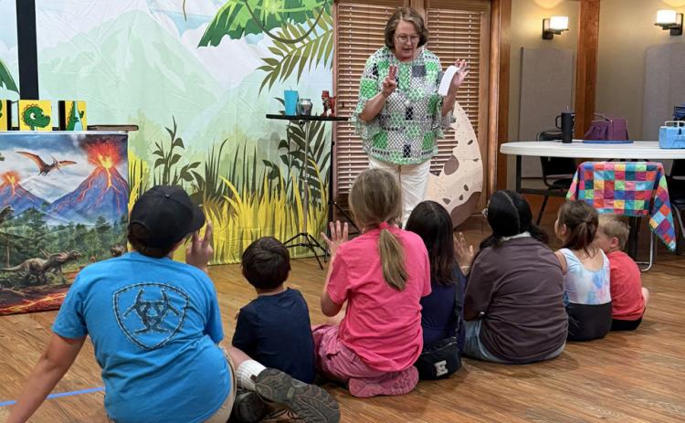 SUMMER READING Post Librarian Pam Humble welcomed children to the Summer Reading Program at Heritage House on June 9. | STEPHANIE ALLEN