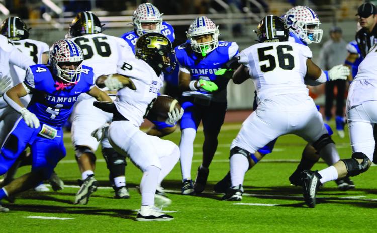 SEASONENDING The Post Antelopes football season endedThursday, December 5 after their game against the Stamford Bulldogs. The Bold Gold Antelopes hold their heads high with the Regional Semifinal run and four gold trophies. | KHLOE SMITH PHOTO
