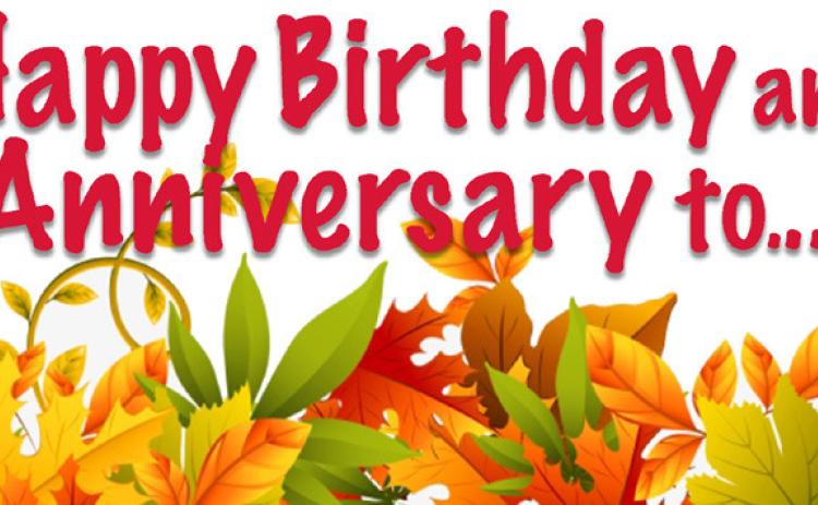 Happy Birthday and Anniversary to: