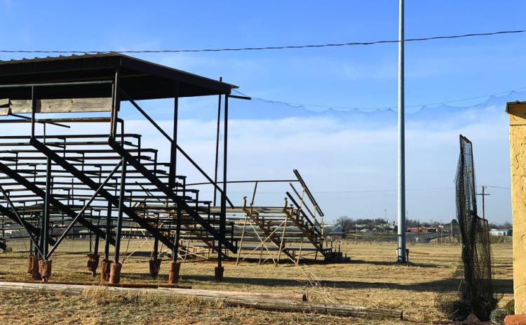 YOUNG PLAYERS Post Little League baseball diamonds at the David Nichols Park are soon to see an upgrade after the city council members voted to spend park restoration monies to purchase new bleachers. | ANNA GIBSON PHOTO