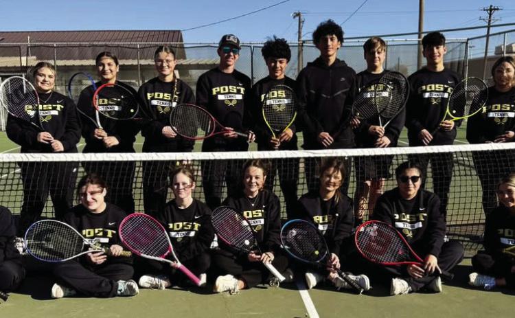 POST TENNIS Post High School played against Spur on Feb. 26. | COURTESY PHOTO