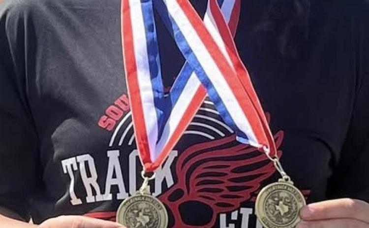 AREA CHAMPION Southland’s Audrey Lee earned the area championship in both the shot put and discus, qualifying for the 1A Region 1 track meet. | COURTESY PHOTO