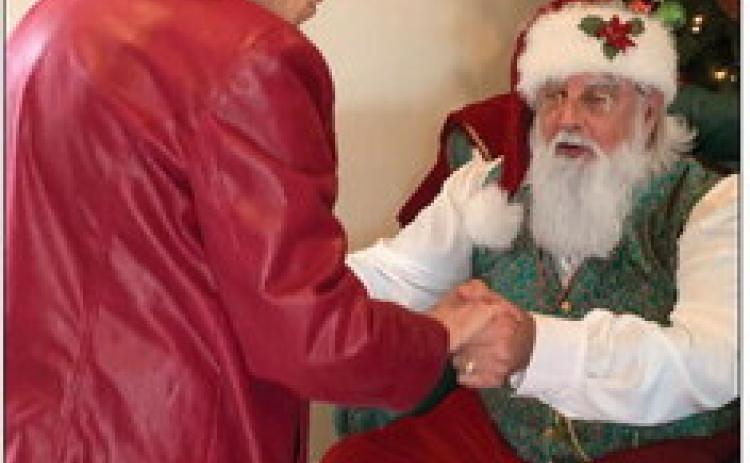 SANTA'S MOM During our visit to Santa Land we spotted a special moment between Santa and his mother. | ANNA GIBSON PHOTO
