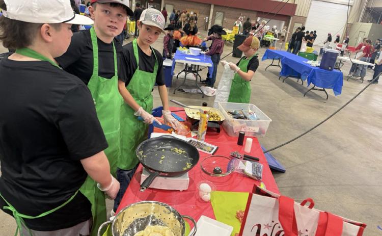 COOKING CHALLENGE Congratulations to the Garza County 4-H Intermediate Food Challenge team for placing second at the District 2 food challenge contest in the Main Dish category. Pictured are Connor Griffin, Cooper Britton, Aaron Brooks and Bryson Bloomingdale. | XANE REITER PHOTO
