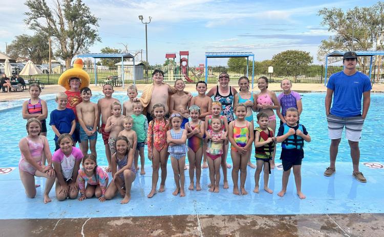 4-H POOL PARTY Garza County 4-H had a great end-of-summer swim party Aug. 1. Members are ready for the upcoming school year. If you’re interested in joining 4-H please reach out to Xane Reiter at the Garza County Extension Office. Thanks to the ALA board for purchasing hot dogs, drinks and snacks. | COURTESY PHOTO