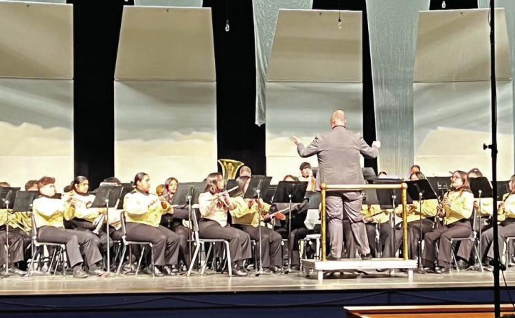 EXCELLENT, SUPERIOR, The Post Band competed at the UIL Region 16 Concert and Sight-Reading Contest in Plainview. The band received a Division II “Excellent” rating for their stage performance to help continue to grow and improve. In Sight Reading the band received straight Division I“Superior”ratings from all three judges, earning a Division I trophy for their performance. | COURTESY PHOTO