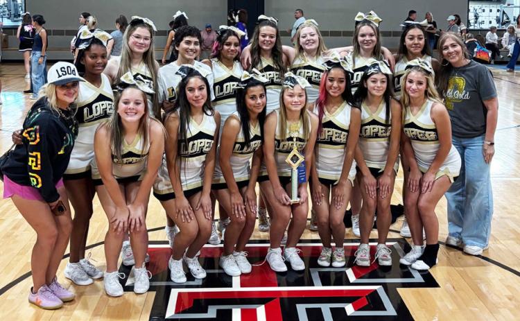 CHEER HONORS Members of the Post High School varsity cheer team received recognition during the Universal Cheerleaders Association camp June 7-10 at Texas Tech University. | COURTESY PHOTO