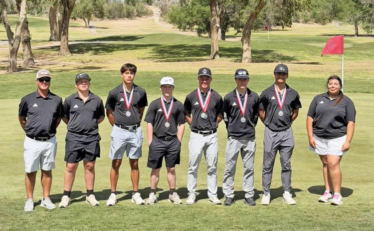 REGION BOUND For the Post High School boys varsity golf team, Carter Petty and Yessenia Saucedo qualified for the Region 1-2A golf tournament during district play. The team will compete at the regional tournament next week in Canyon after representing the Bold Gold with a strong performance on Monday, April 6. | COURTESY PHOTO