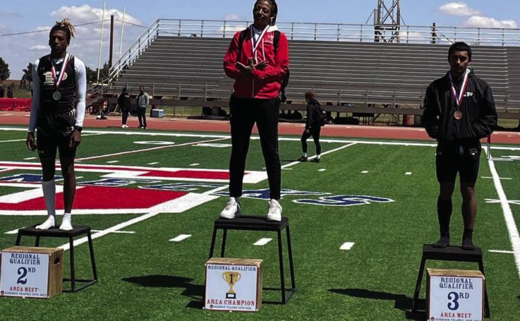 REGIONAL QUALIFIER, Keyandre Lopez-Jefferson placed 2 with the Triple Jump at 41-00.50 and placed 4 with the Long Jump at 19-03.00. | ABIGAIL RODRIGUEZ PHOTO