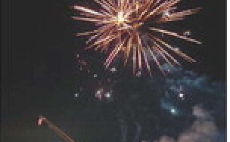 GRAND FINALE The Post Fire Department concluded its Fourth of July Celebration fireworks display with a bang! | RHETT PARKER