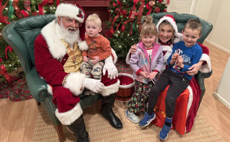 CHRISTMAS CHEER Santa and Mrs. Claus were on hand to spread holiday cheer during the 2025 Light Up Post Christmas Festival, which returns Saturday, Dec. 5, 2026. | STEPHANIE ALLEN