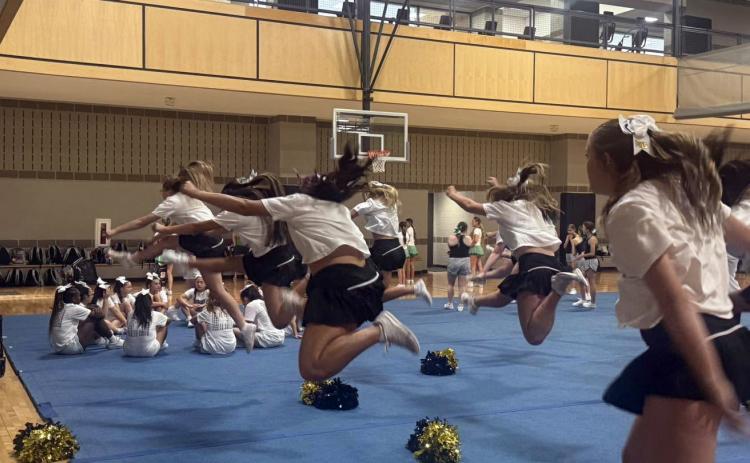 BOLD GOLD CHEER The Post Antelope cheerleaders are working hard at cheer camp, learning to improve motions, sharpening stunts, and building strong teamwork for a new season of sporting events. MORE PHOTOS, PAGE 5 | COURTESY PHOTO