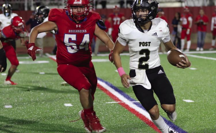 SUNDOWN STOP The Post Antelopes fell to the Sundown Roughnecks 32-19 Friday. | ABIGAIL RODRIQUEZ PHOTO