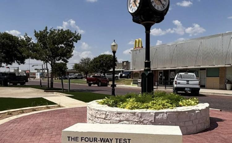 DOWNTOWN DEDICATION Post Rotary Club will celebrate 101 years with downtown clock dedication Oct. 5. | COURTESY PHOTO