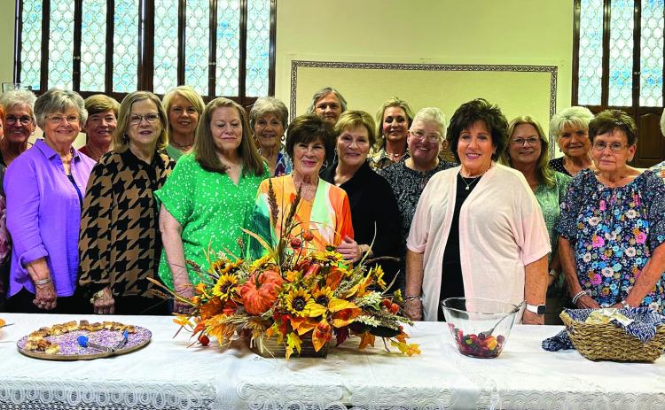 AMITY MEMBERS Post Amity Study Club started its 98th year with a brunch at the First Presbyterian Church. Members pictured are, front row: Christy Morris, Ruth Ann Young, Marsha Norman, Carol Williams, Jane Trail, Mary Ann Wright, Nancy Kemp, Bonnie Tyler, Nancy McDonald, and back row: Nancy Thuett, Suzanne Hudman, Kim Greer, Beth Cook, Dianne Griffin, D’Linda Chapman, Amy Weems, Susan McDonald, and Patsy Bilbo.