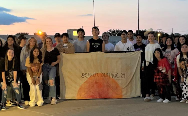The 2024 Senior Class of Post High School gathered at 6:30 a.m. Monday morning for Senior Sunrise. Senior Raleigh Tabor said,“This is the first of many lasts we as a senior class will experience during the year. As a class, we will meet and have a prayer as the sun rises.” Donuts and juice were served before classes began this morning to those seniors attending. Good luck to the Senior Class of 2024! | JULIA CHILDS PHOTO