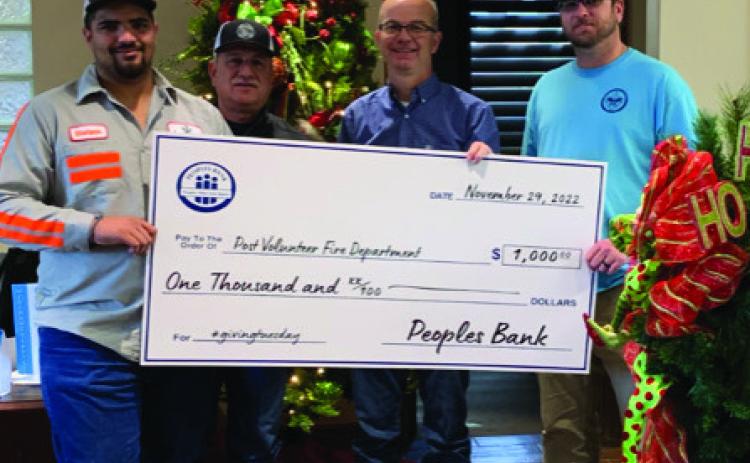 PVFD receives gift from People’s Bank