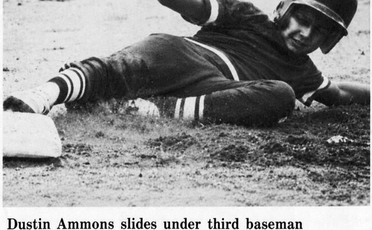 SLIDING SAFE During Post Little League baseball action in the summer of 1983, Dustin Ammons slides into third base. | POST DISPATCH ARCHIVES