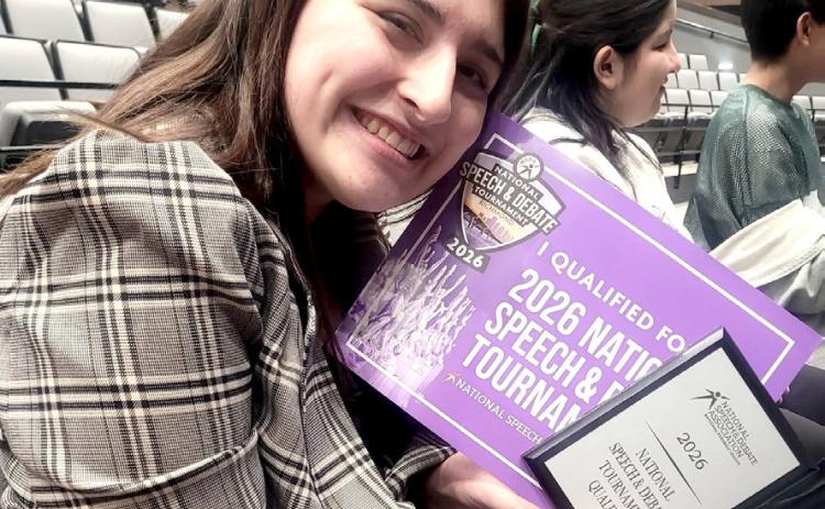 SPEECH & DEBATE HONORS Post ISD’s Khole Smith received recognition as a 2026 National Speech &amp; Debate Tournament qualifier in Dramatic Interpretation from the National Speech &amp; Debate Association. | COURTESY PHOTO