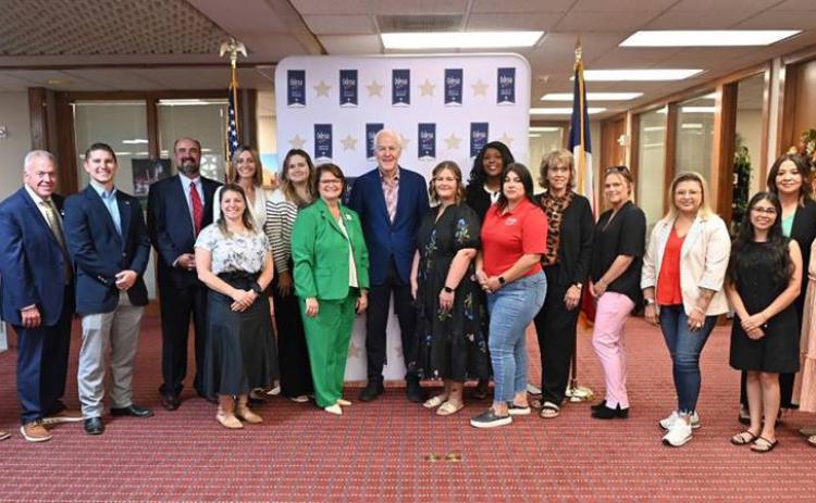 REGIONAL MEET Post Area Chamber of Commerce executive director Traci Jarrett attended an executive meeting with U.S. Sen. John Cornyn Sept. 2. | COURTESY PHOTO