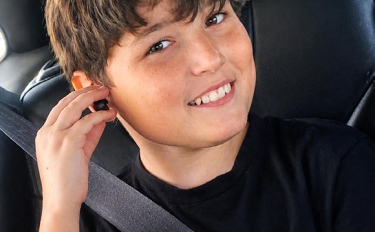 KYLER STRONG 13-year-old Kyler Smith is receiving community support through a GoFundMe campaign and a medical expense account at Peoples Bank following his diagnosis with T-cell lymphoma. | COURTESY PHOTO