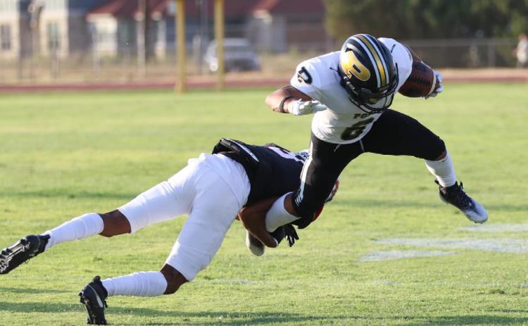 Ian Vergara, a Jr. running back, totaled 301 yards during the first game of the 2023 season. ABIGAIL RODRIGUEZ PHOTO