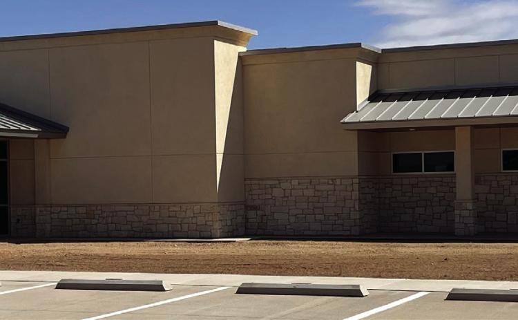 Garza County Health Care District’s newest building sets empty but has the potential to house Post Family Dentistry or Lynn County Health System Physical Therapy Clinic. A third option LCHS has brought to the table is to take the current clinic and new building on a lease of $15,000 per month. Photo by Julia Childs
