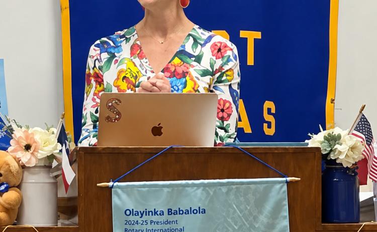 ROTARY PROGRAM Rotarian Stephanie Al len shared different communication styles and applications with attendees during the Post Texas Rotary Club luncheon on Tuesday, Sept. 22. | COURTESY PHOTO