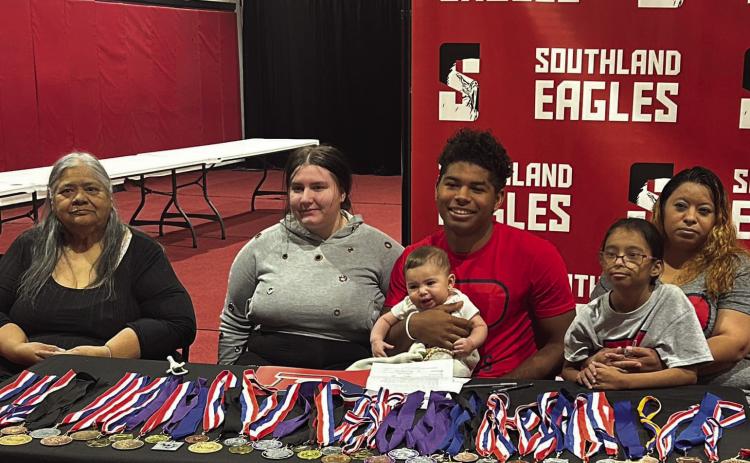 OPSU TRACK Southland’s De’Angelo Humphries signed a letter of intent to run track at Oklahoma Panhandle State University in Goodell, OK! Congratulations! | COURTESY PHOTO