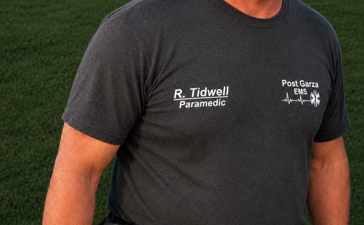 HOMETOWN HERO Rodney Tidwell, a longtime member of Garza County EMS, was recognized by Galls, a national public safety equipment company, for his dedication and service in emergency medical response. | COURTESY PHOTO