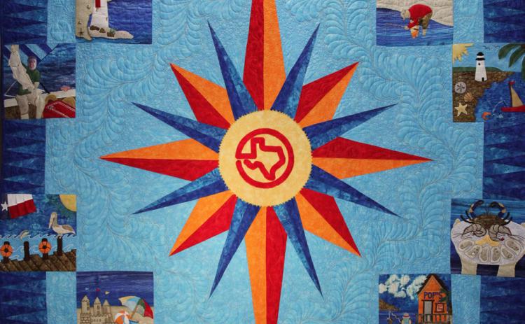 QUILT COLLECTION The Gifts of the Gulf quilt is a spotlight on the Texas Gulf Coast and has now joined the traveling quilt collection that visits fairs, festivals, and museums all over the state. | COURTESY PHOTO