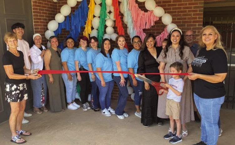 RIBBON CUTTING Viva Friends Child Care cut their ribbon with the Post Area Chamber of Commerce Friday, August 23. The new child care is located at 816 W 13th St, in Post. | COURTESY PHOTO