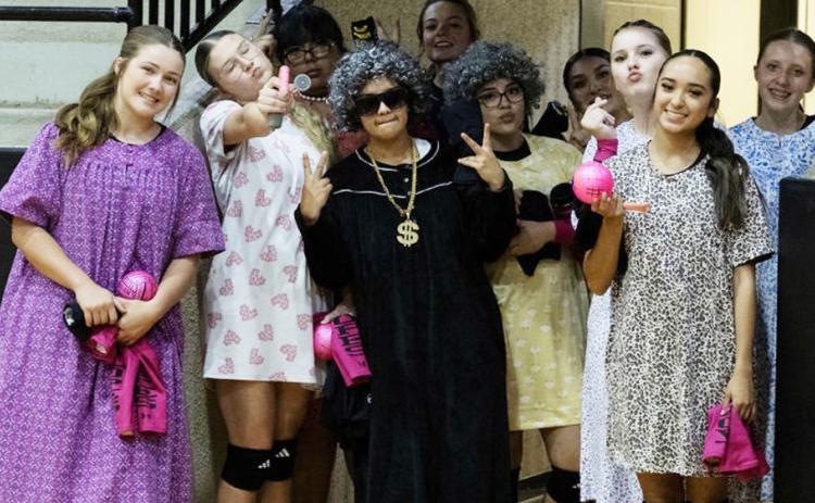 SENIOR SPIRIT Post High School Students dressed as senior citizens to celebrate senior night, showing their school spirit while supporting the Lady Lopes. | SOFIA MORENO