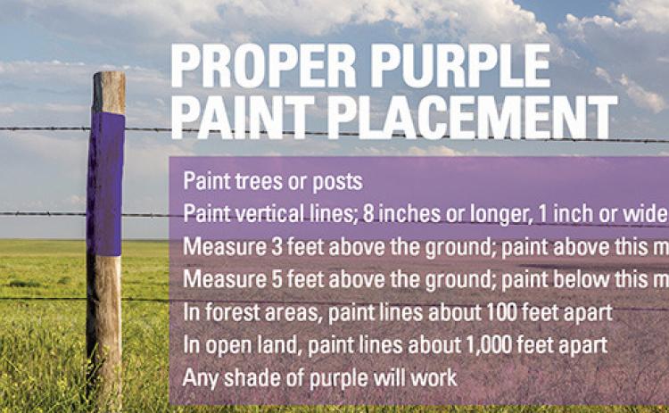 Careful if you see purple paint in Texas, leave immediately