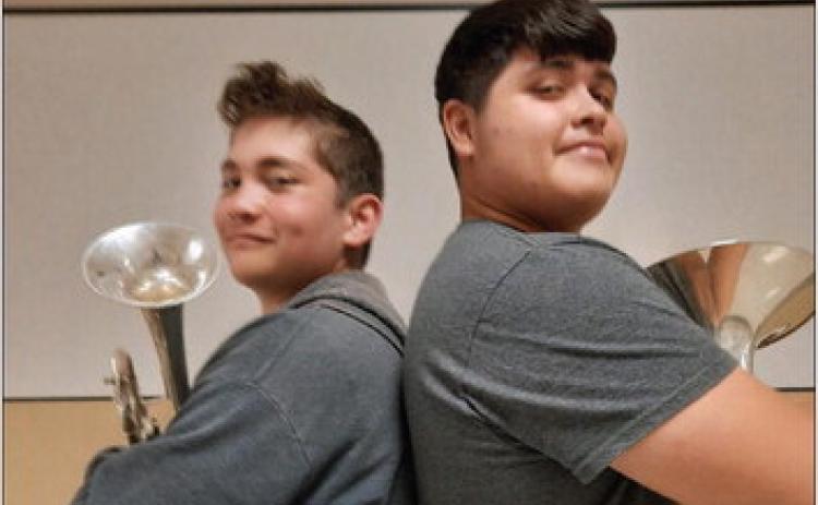 Noe Mendoza and Angel DeLuna placed 3rd and 11th respectively at the All-Region Jazz Band tryouts at Lubbock Christian High School. “I am very proud of these boys. They have worked up very difficult music and overcome nerves to get to this spot” stated Aaron Rathbun, Post band director.