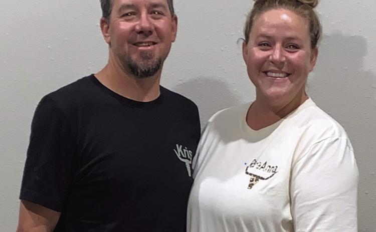 IV THERAPY Kris and RaeAnna Dennison of Post, stand between their massage chairs where patients receive IV infusions. They opened the first satellite Wellness IV Saloon from Caddo Mills, TX, on July 17 and are now accepting appointments. | ANNA GIBSON