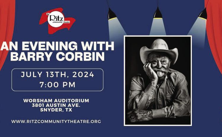 Actor, Texas native Barry Corbin to appear in one-man show in Snyder July 13