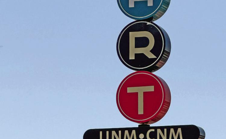 ART IN ABQ The landscape and highway-scape of northern New Mexico, through which historic Route 66 passes, lends itself at every turn to the work of painters, sculptors, architects, writers, dancers—and even bus drivers. (This sign marking an Albuquerque Rapid Transit stop on Central Avenue—old 66—fits right in.) | THE TEXAS SPUR