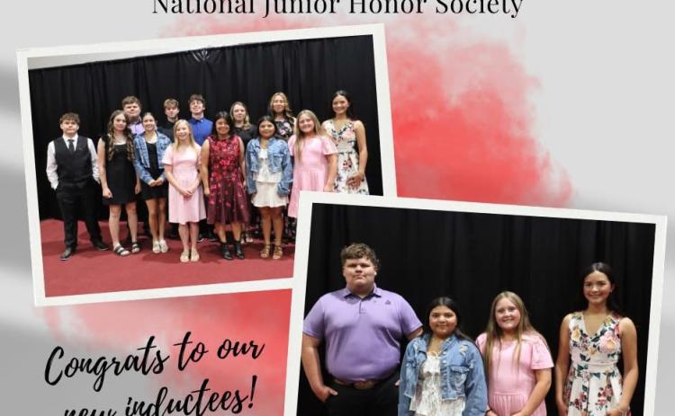 CONGRATULATIONS New members of the National Honor Society and National Junior Honor Society were recognized during the 2026 induction ceremony at Southland High School. New inductees are Zach Gaydos, Asiah Martinez, Nevaeh Ariaz and Hadley Mayfield. | COURTESY PHOTO